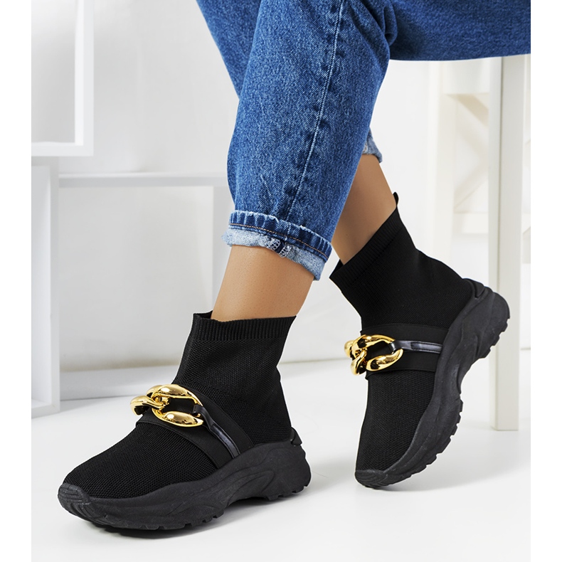 Baskets montantes noires Martin le noir 1