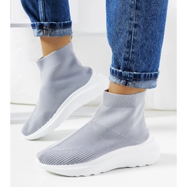 Baskets montantes grises Jennifer 1 Baskets montantes grises Jennifer 1