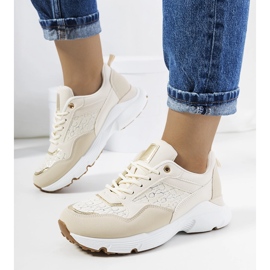 Baskets Viale beiges pour femmes 1