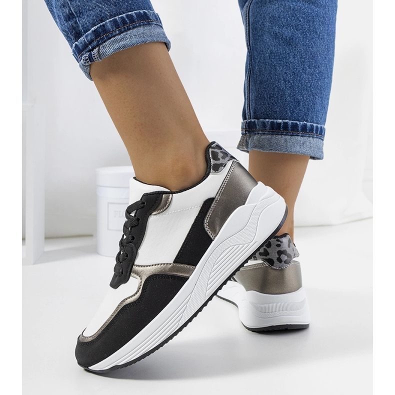 Baskets Mazzanta noires blanc 1