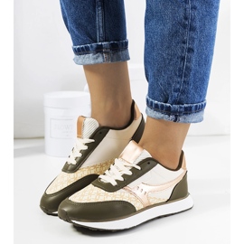 Baskets Chiara femme vertes 1
