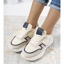 Baskets Misano beiges pour femmes 1