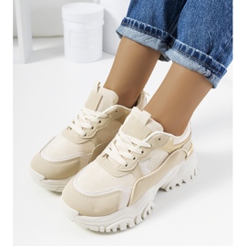 Baskets femme Livorno beiges 1 Baskets femme Livorno beiges 1