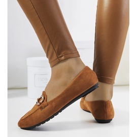 Mocassins marron pour femme de Leila brun 1 Mocassins marron pour femme de Leila brun 1