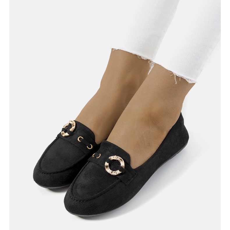 Mocassins Leila femme noirs 1