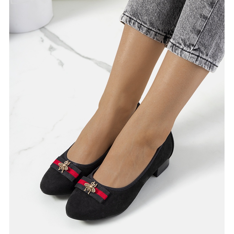 Escarpins noirs à nœud papillon Vijver 1