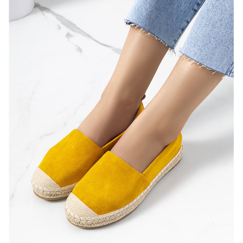 Espadrilles femme Mathea jaunes 1