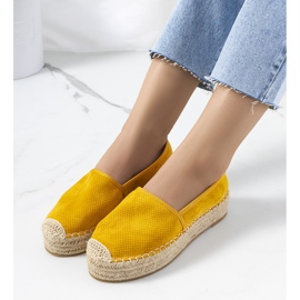Espadrilles ajourées Capelle jaune 1
