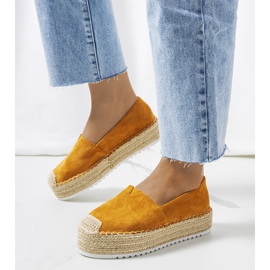Espadrilles marron sur la plateforme Dione brun 1