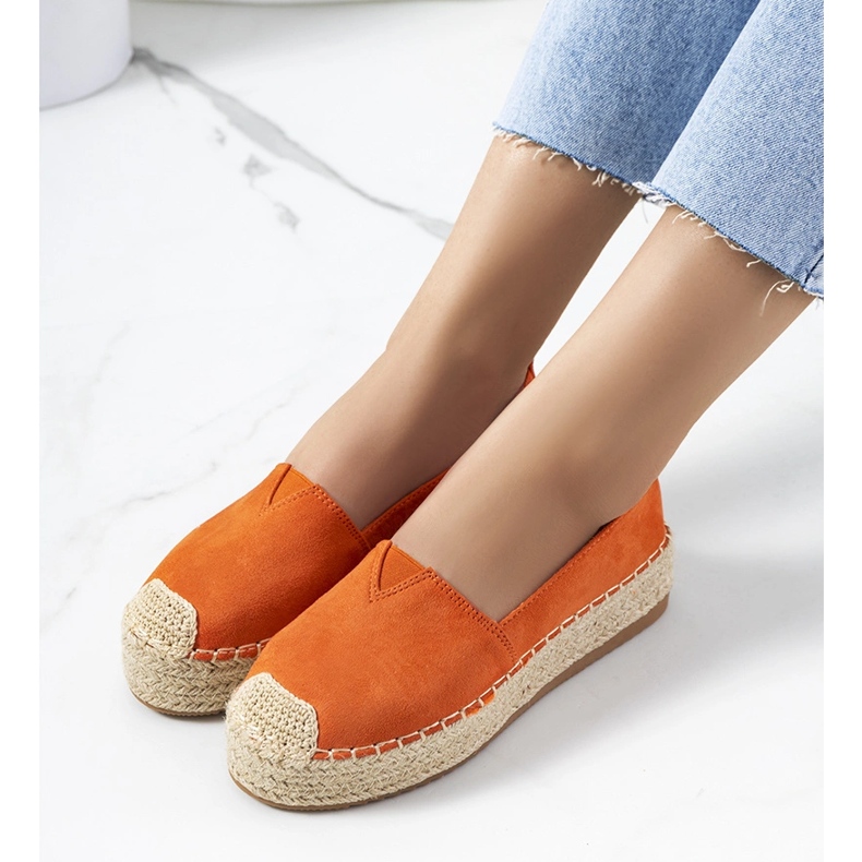Espadrilles femme Rhianne orange 1