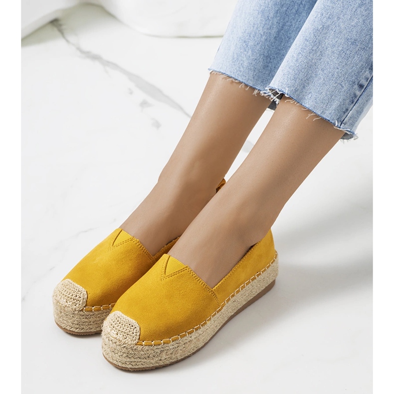 Espadrilles femme Rhianne moutarde jaune 1