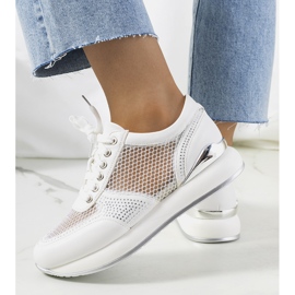 Baskets blanches en mesh Ilkay 2