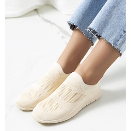 Baskets de sport beiges Santen 1