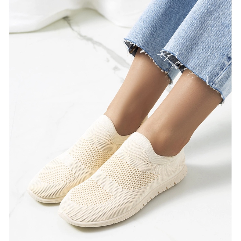 Baskets de sport beiges Santen 1