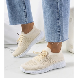 Michael's baskets de sport beiges 1