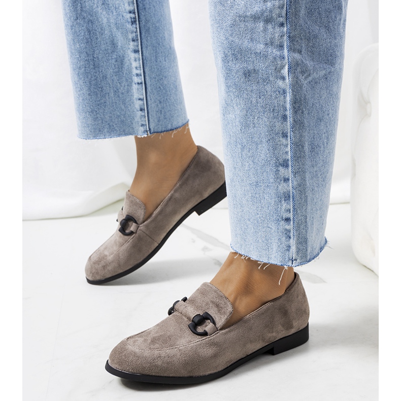 Chaussures en cuir gris Talisa 1 Chaussures en cuir gris Talisa 1