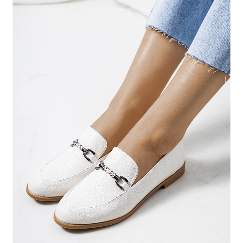 Chaussures cuir écru Prins blanche 1
