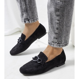 Chaussures en cuir noir de Dante le noir 1