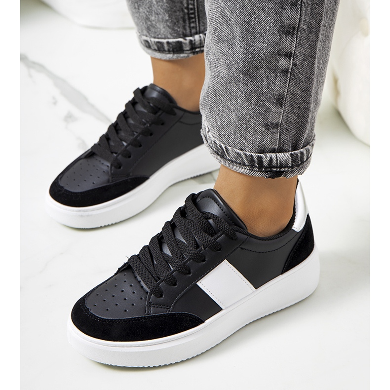 Espadrilles noires pour femmes de l'Ontario le noir argent 1 Espadrilles noires pour femmes de l'Ontario le noir argent 1