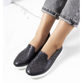 Baskets ajourées Borg noires 1