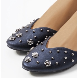 Ballerines bleu marine coupe Silke 1