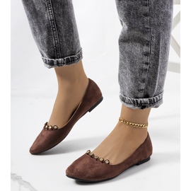 Ballerines marron pour femme de chez Malou brun 1