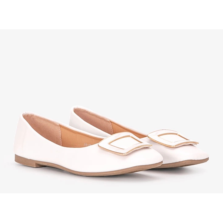 Ballerines blanches Purvis 1