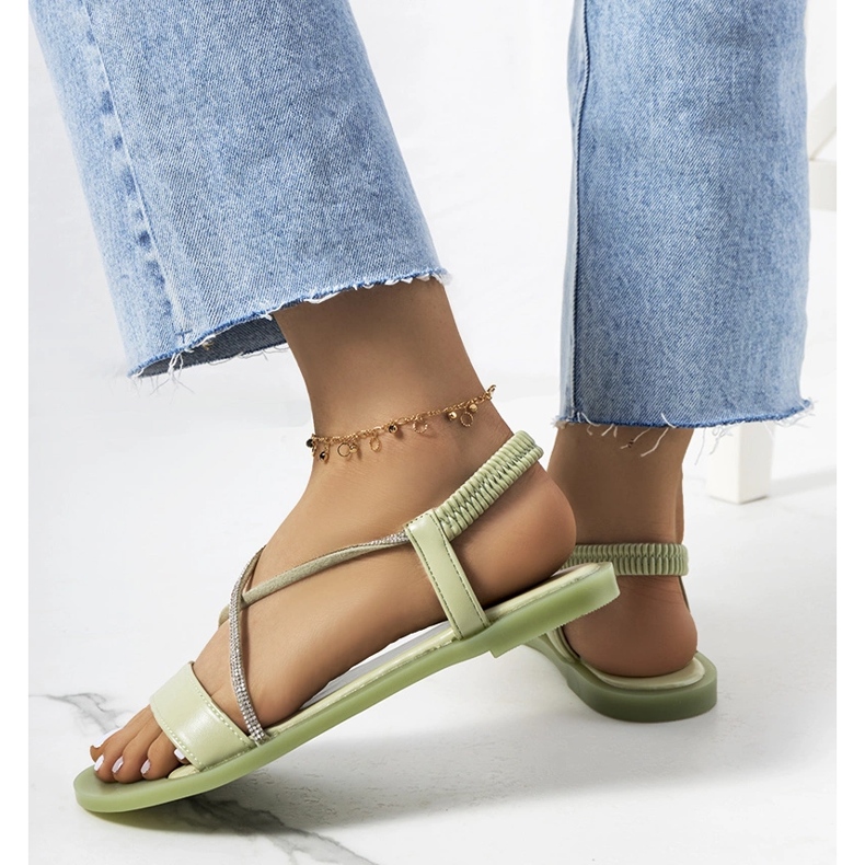 Sandales pour femmes vertes Kiara 1