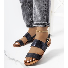 Sandales femme Chinn noires le noir 1