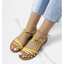 Sandales femme Reeta jaunes 1