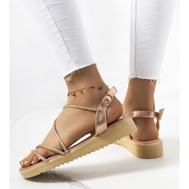 Sandales roses femme Kul. d'or 1 Sandales roses femme Kul. d'or 1