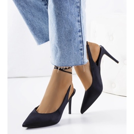 Escarpins noirs avec lien Anneli 1