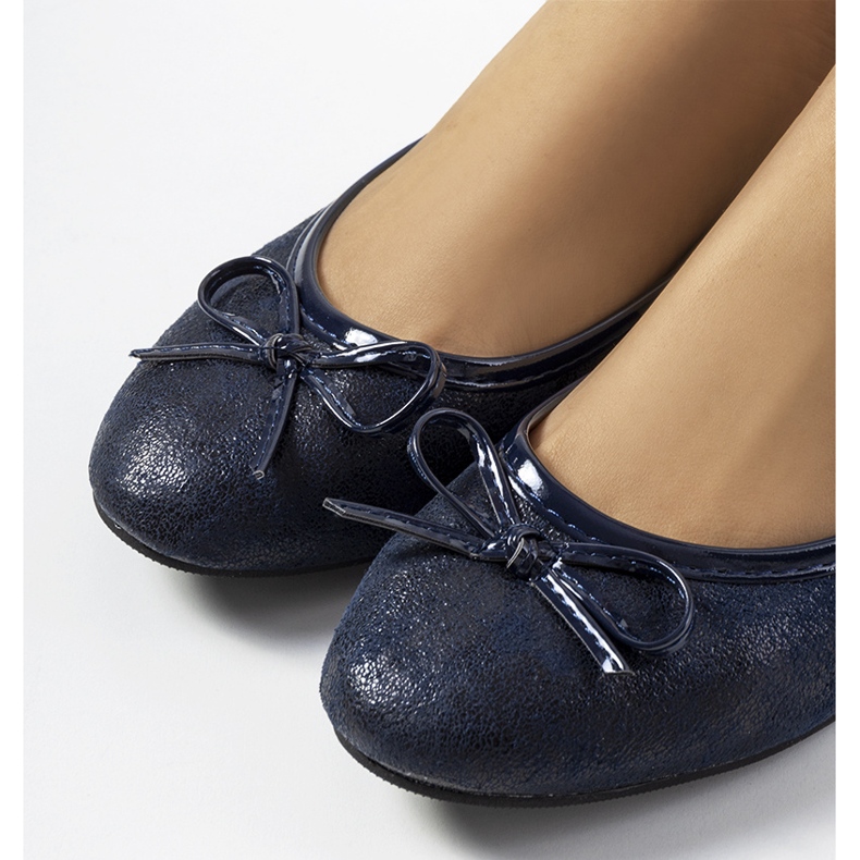 Ballerines Vilen bleu marine pour femme 1
