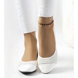 Ballerines blanches ajourées Kirsti écru 2