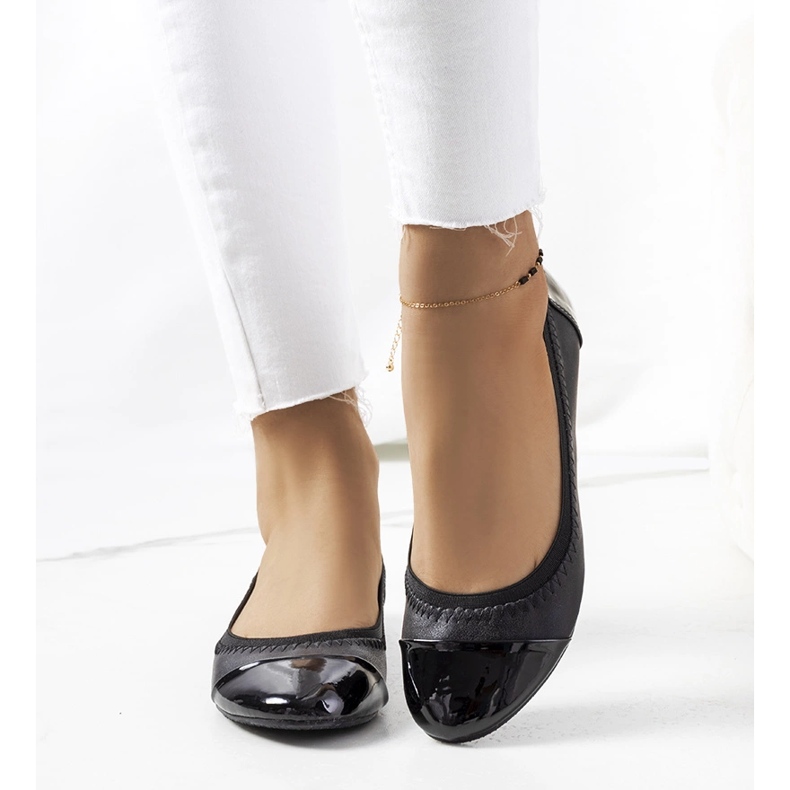Ballerines Lapko femme noires 1