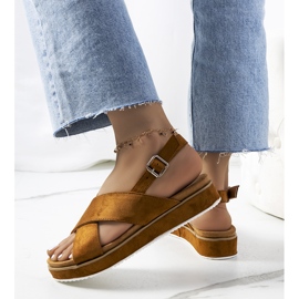 Sandales en daim marron Savage brun 2