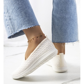 Baskets femme Forssell beiges écru 2