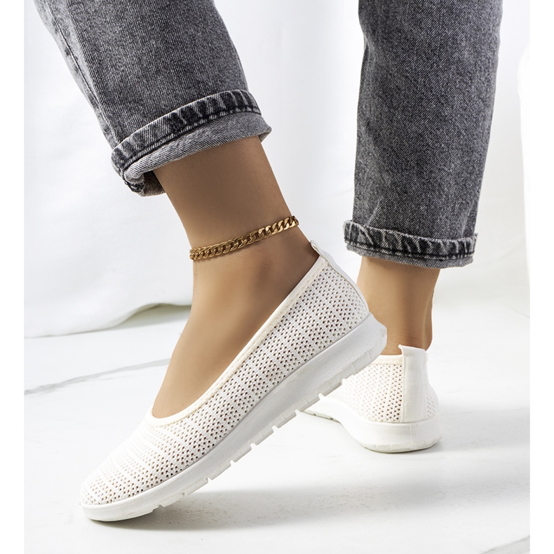 Baskets beiges ajourées Ilse écru 1