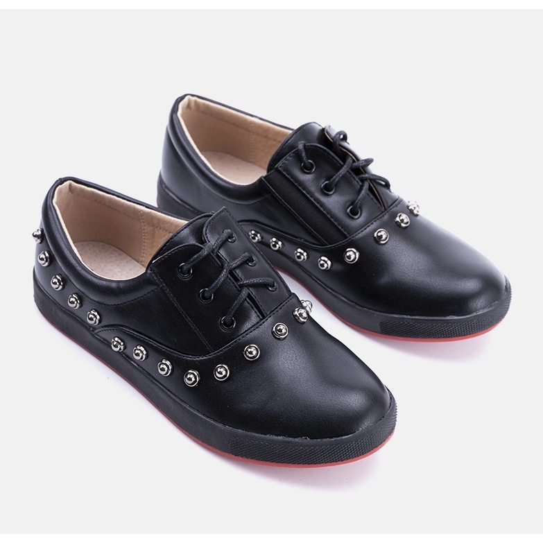 Baskets noires pour enfants Milla's le noir 1