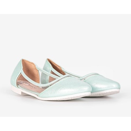 BM Ballerines enfant laquées menthe Liisi vert 1