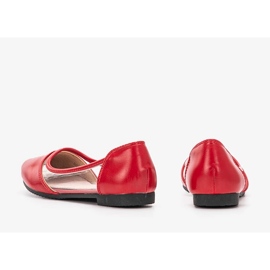 Ballerines Juva rouges semi-transparentes 2