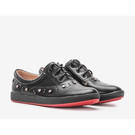Baskets noires pour enfants de Fosses le noir le noir 1