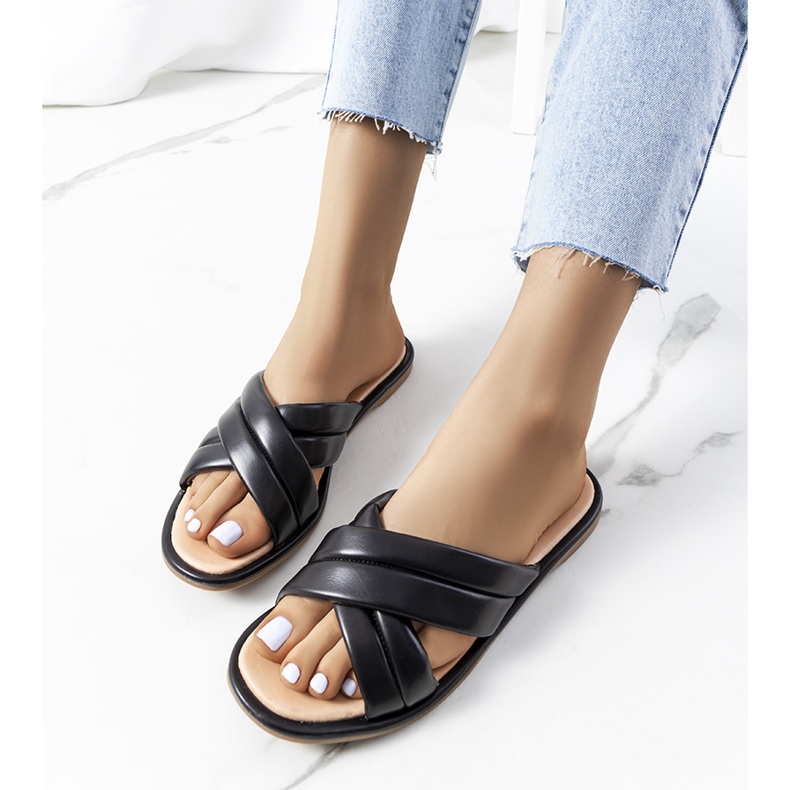 Chaussons Thines femme noir le noir 1