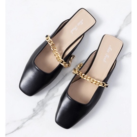 Chaussons élégants noirs de Baras le noir 1