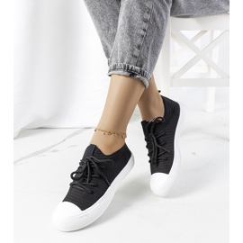 Baskets femme Medina noires 1
