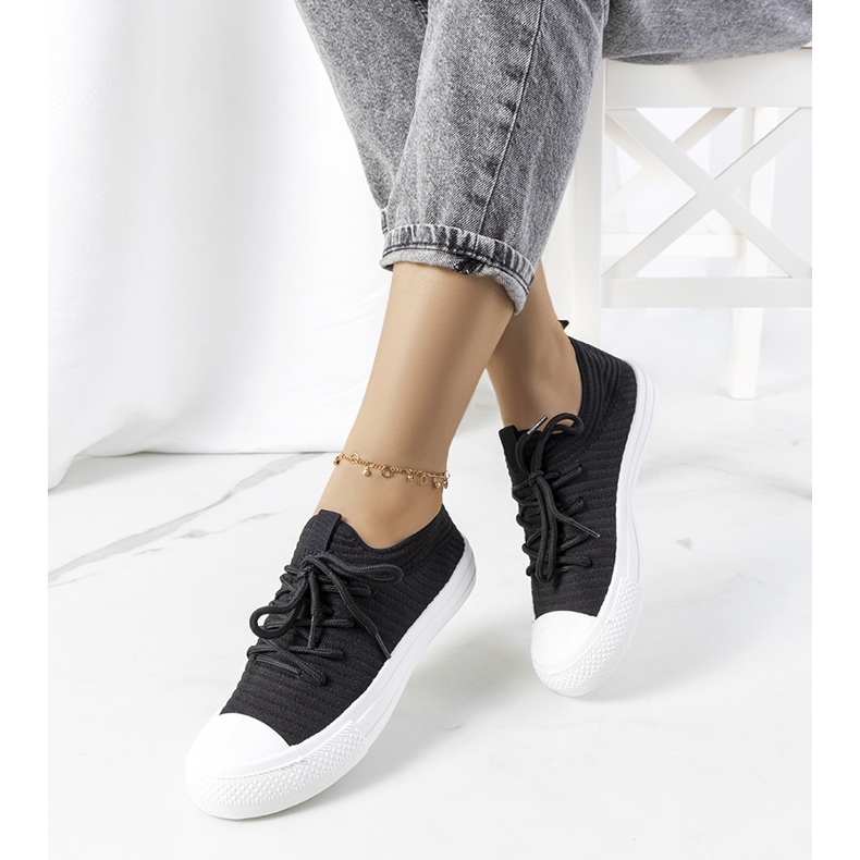 Baskets femme Medina noires 1
