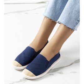 Sandales bleues de Costa violet bleu marine 1