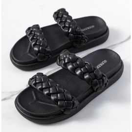 Chaussons Angas noirs le noir 1