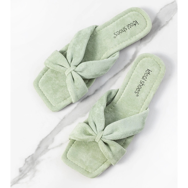 Chaussons femme Howse verts 1