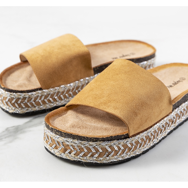 Sandales marron sur la semelle en liège Bonython brun 2